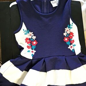 Blue and White floral dress